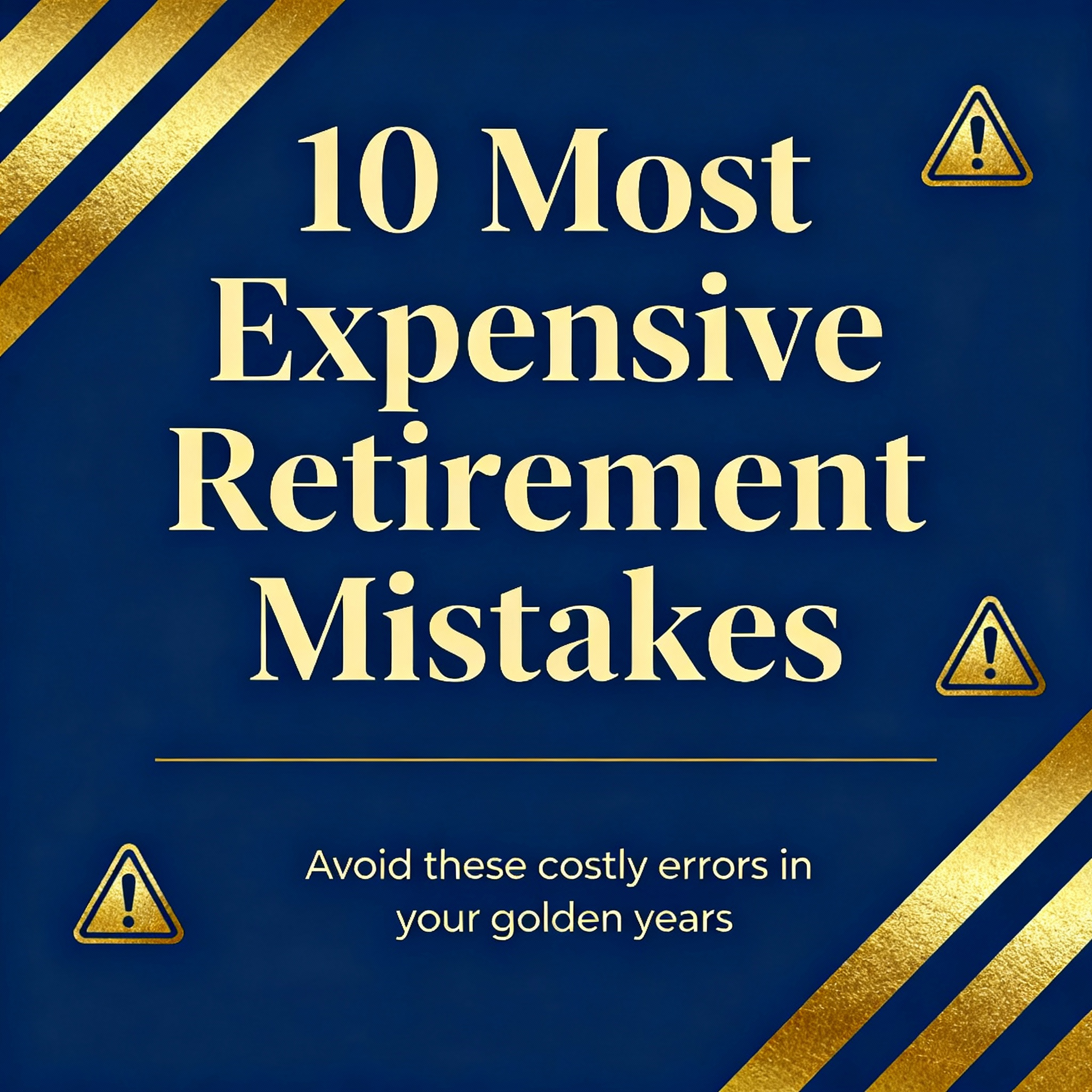 The 10 Most Expensive Retirement Mistakes (And How to Avoid Them)