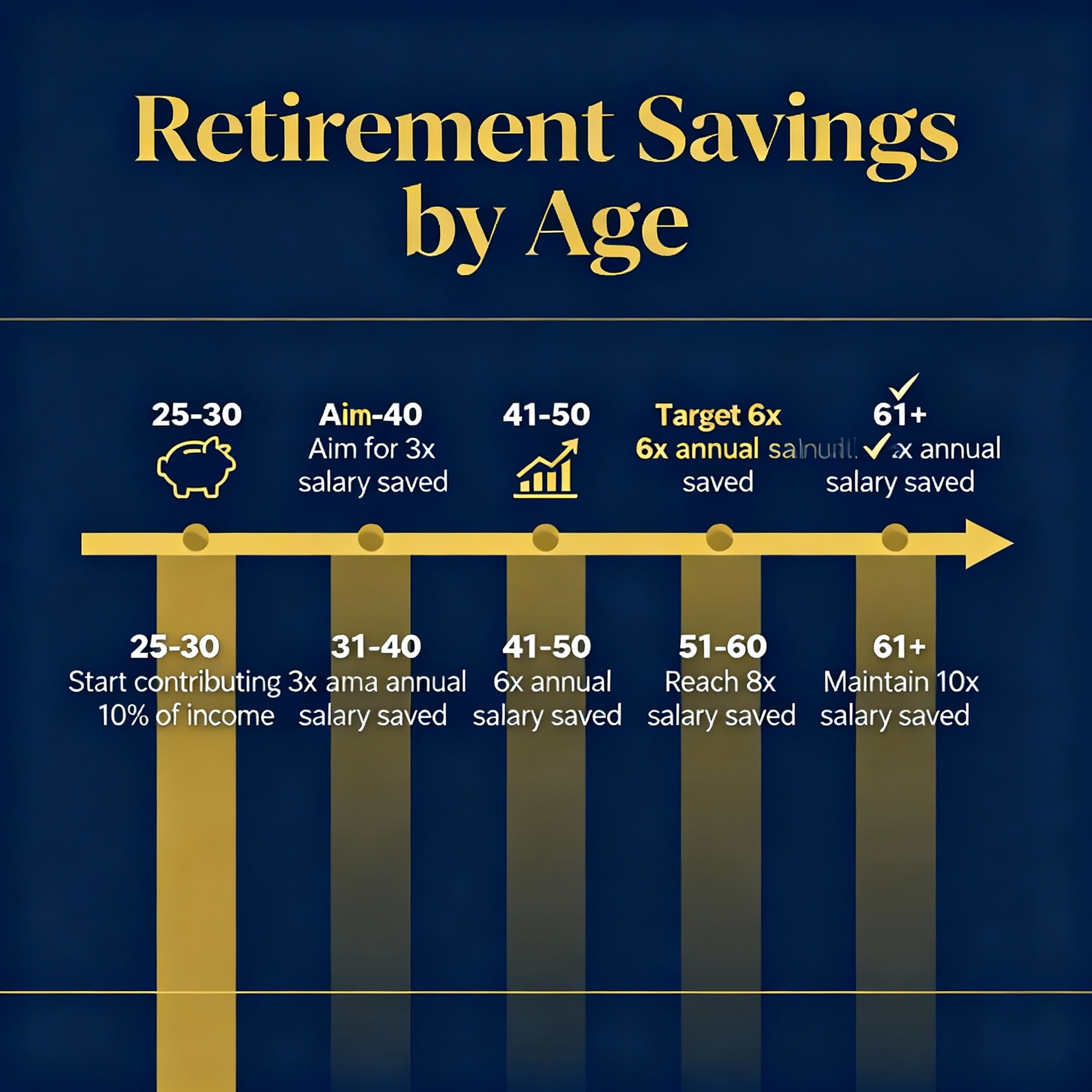 Retirement Savings by Age: Are You On Track in 2025?